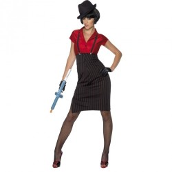 DEGUISEMENT GANGSTER FEMME  TAILLE L