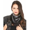 BANDANA PIRATE TETE DE MORT ET CHAINES