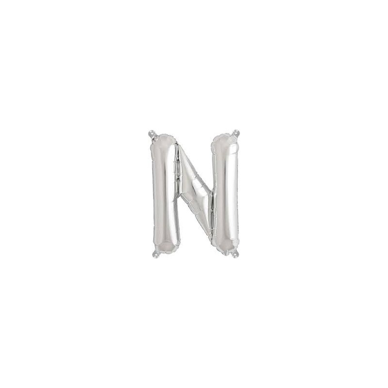 LETTRE METALLIQUE LETTRE N ARGENT 41CM LETTRE METALLIQUE LETTRE N ARGENT 41CM