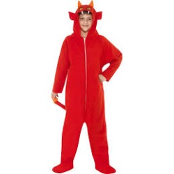 DEGUISEMENT COMBINAISON DIABLE TAILLE 10/12 ANS