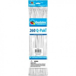 50 BALLONS A MODELER  260 Q-PACK  BLANC 