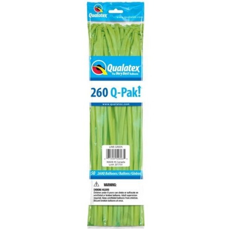 50 BALLONS A MODELER  260 Q-PACK  VERT
