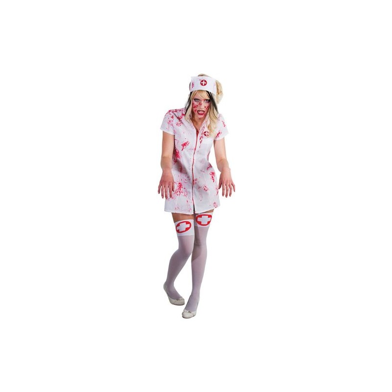 DEGUISEMENT INFIRMIERE ENSANGLANTEE TAILLE S DEGUISEMENT INFIRMIERE ENSANGLANTEE TAILLE S