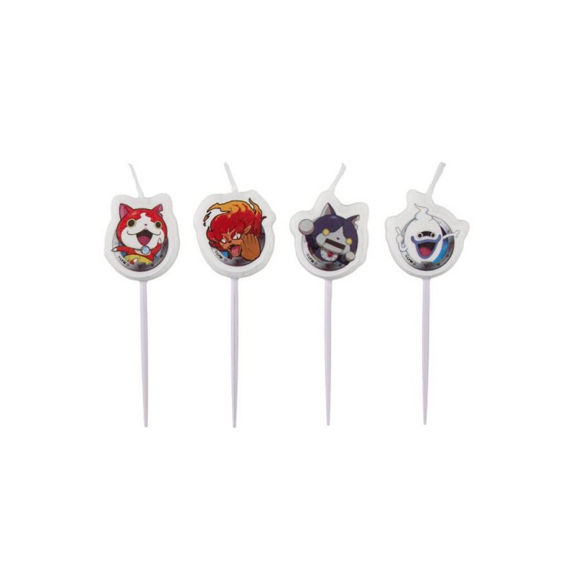 4 BOUGIES ANNIVERSAIRE YO-KAI WATCH 4 BOUGIES ANNIVERSAIRE YO-KAI WATCH