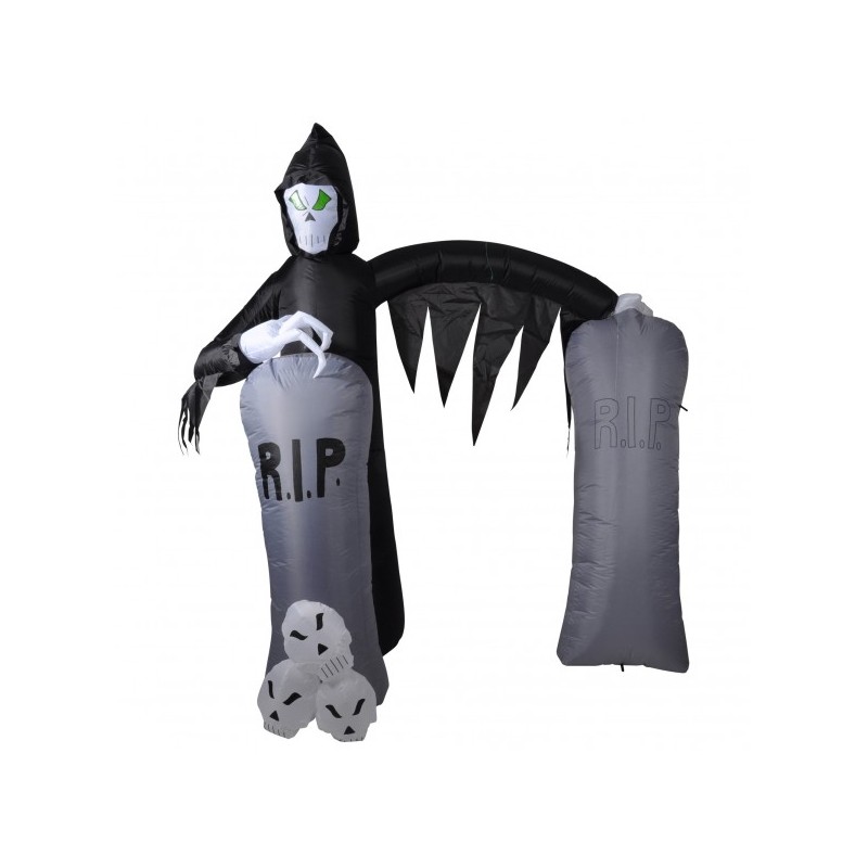 ARCHE HALLOWEEN TOMBES GONFLABLE 16 LED 240 CM ARCHE HALLOWEEN TOMBES GONFLABLE 16 LED 240 CM