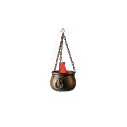 DECORATION HALLOWEEN CHAUDRON AVEC FLAMME
