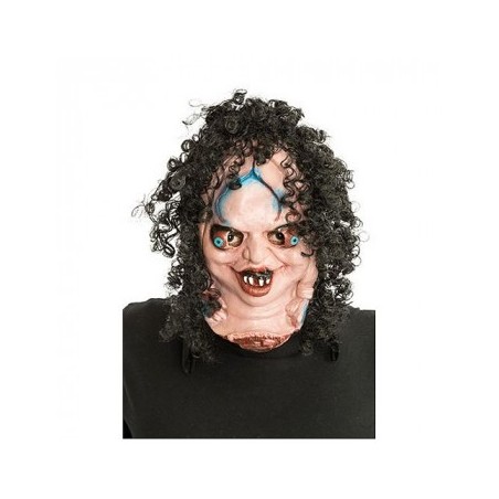 MASQUE DE FOU AVEC CHEVEUX 