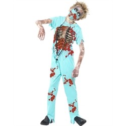 DEGUISEMENT CHIRURGIEN ZOMBIE TAILLE 13/15 ANS