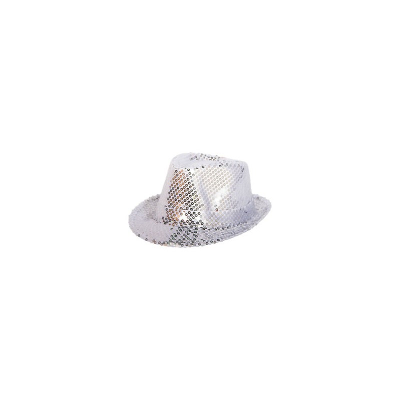 CHAPEAU BORSALINO SEQUIN ARGENT CHAPEAU BORSALINO SEQUIN ARGENT