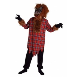 DEGUISEMENT LOUP GAROU BRUN  TAILLE 13/15 ANS