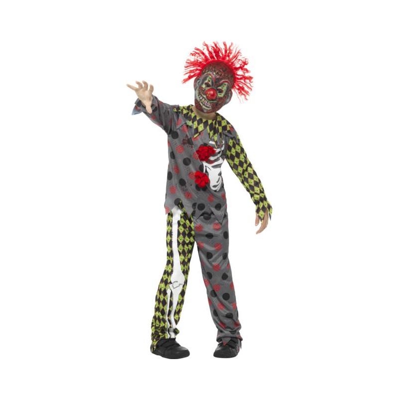 DEGUISEMENT CLOWN TWIST VERT ET GRIS TAILLE 10/12 ANS DEGUISEMENT CLOWN TWIST VERT ET GRIS TAILLE 10/12 ANS