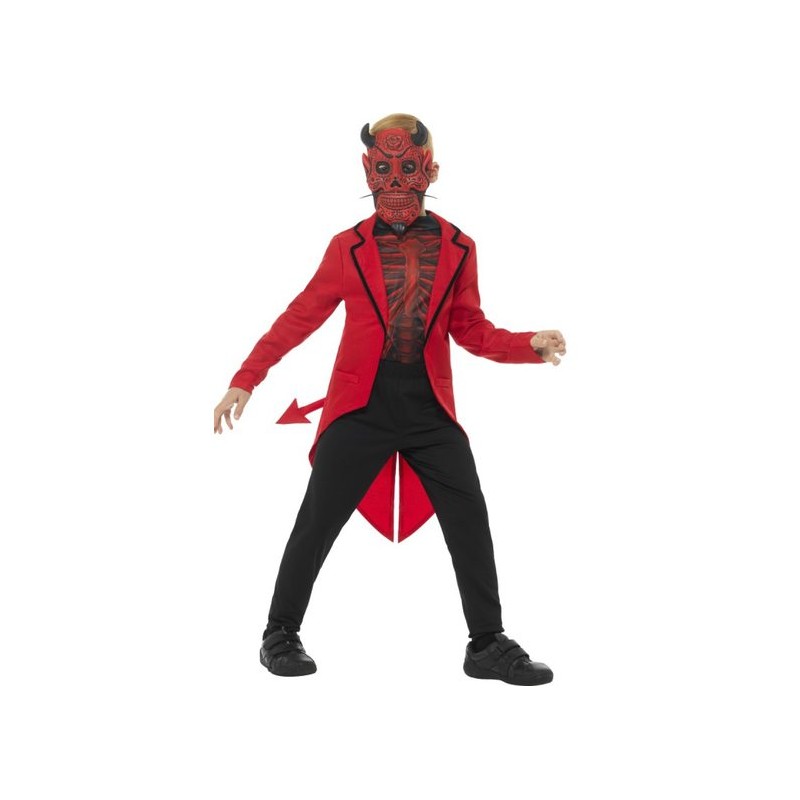 DEGUISEMENT DEVIL BOY DAY OF THE DEAD TAILLE 10/12 ANS DEGUISEMENT DEVIL BOY DAY OF THE DEAD TAILLE 10/12 ANS