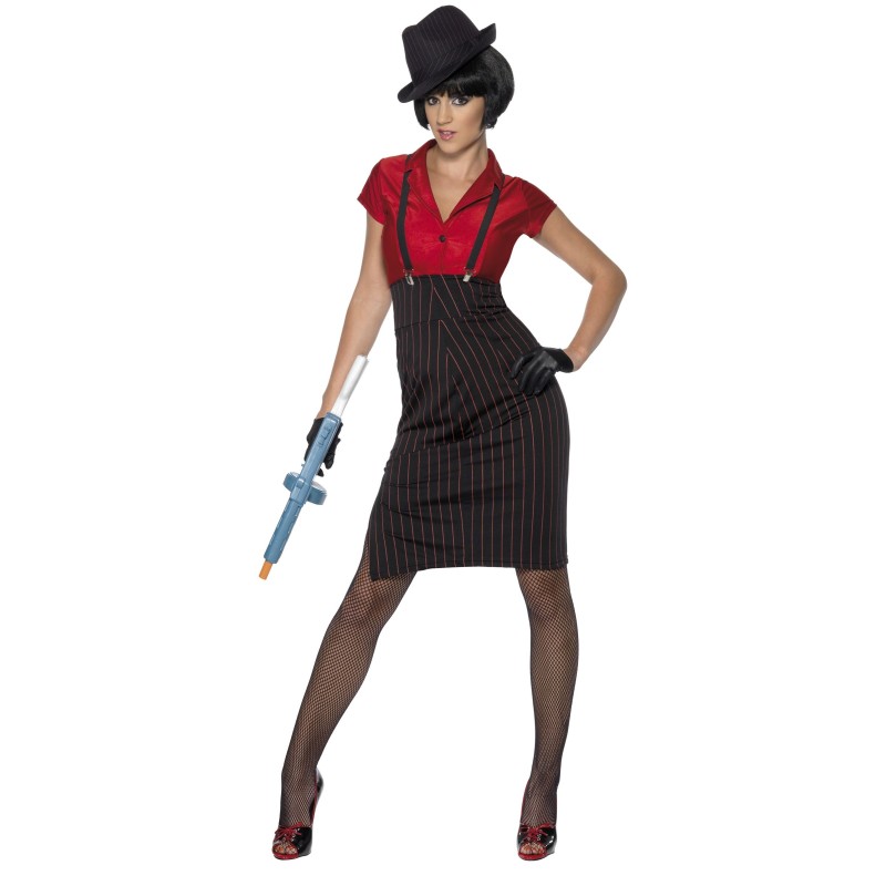DEGUISEMENT JUPE/CHEMISIER GANGSTER TAILLE L DEGUISEMENT JUPE/CHEMISIER GANGSTER TAILLE L