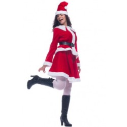 DEGUISEMENT MISS SANTA FANCY VELOUR TAILLE 36/38