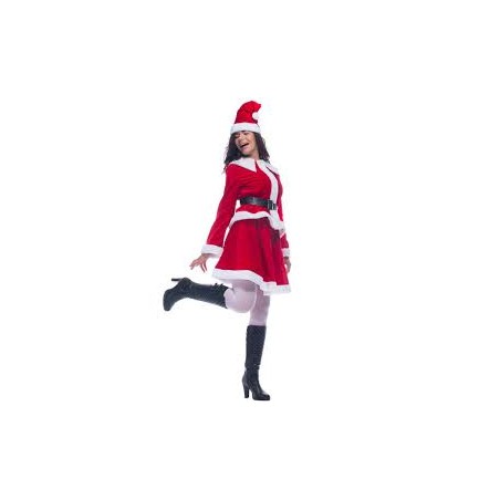 DEGUISEMENT MISS SANTA FANCY VELOUR TAILLE  38/40