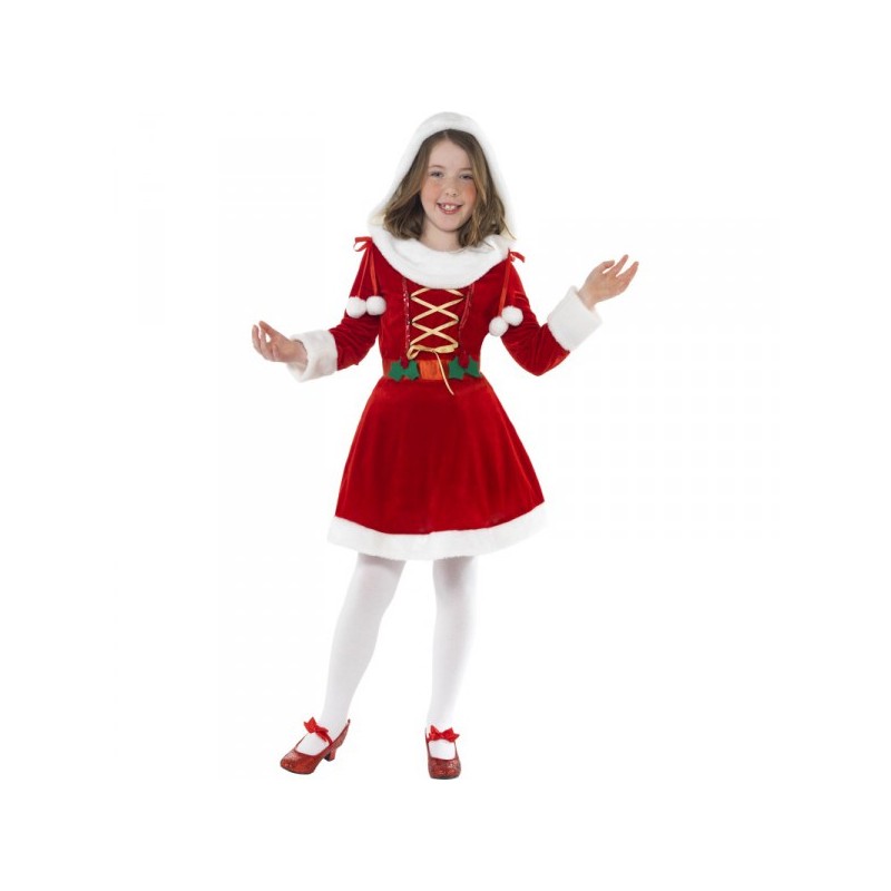 DEGUISEMENT MERE NOEL AVEC BOUQUET DE HOUE TAILLE 4/6 ANS DEGUISEMENT MERE NOEL AVEC BOUQUET DE HOUE TAILLE 4/6 ANS