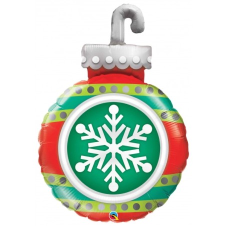BALLON METALLIQUE BOULE DE NOEL 89 CM