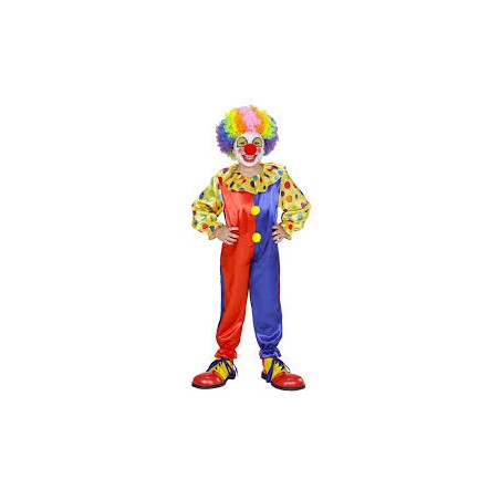 DEGUISEMENT COMBINAISON CLOWN MULTICOLORE TAILLE 116