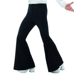 DEGUISEMENT PANTALON PATTE D'ELEPHANT NOIR TAILLE XL