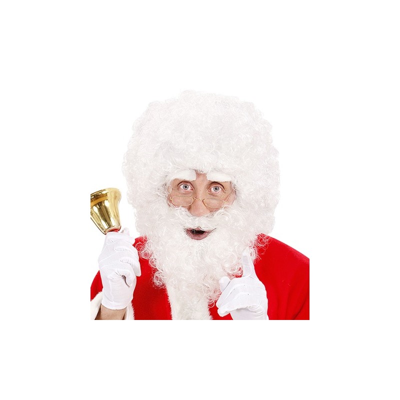 SET PERRUQUE + BARBE + SOURCILS PERE NOEL BLANC SET PERRUQUE + BARBE + SOURCILS PERE NOEL BLANC