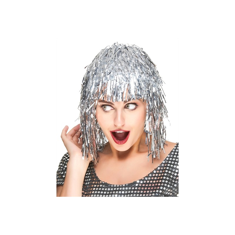 PERRUQUE LAMEE ARGENT PERRUQUE LAMEE ARGENT