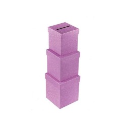 URNE CARRE PETIT MODELE ROSE