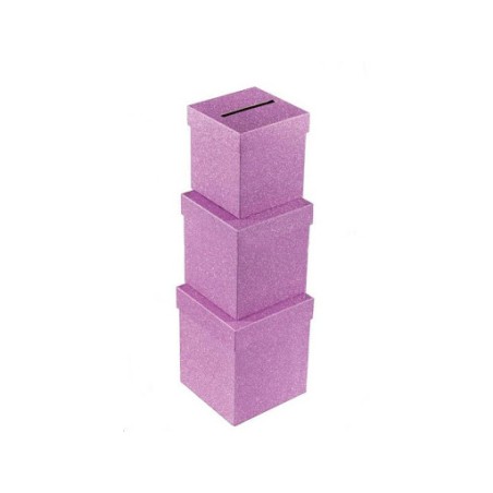 URNE CARRE PETIT MODELE ROSE