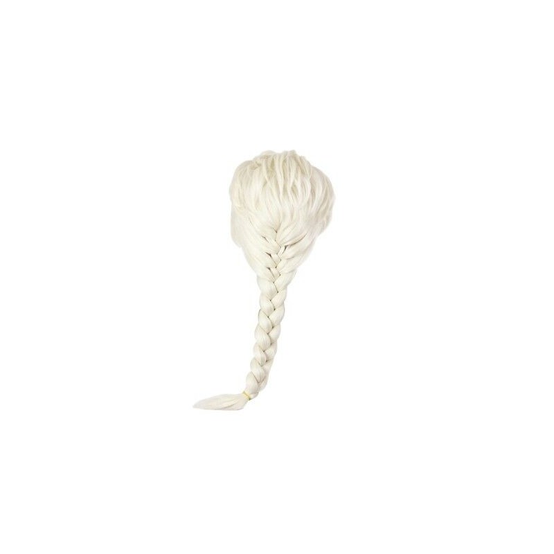 PERRUQUE REINE DES GLACES NATTE BLONDE PERRUQUE REINE DES GLACES NATTE BLONDE