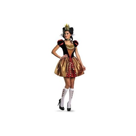 DEGUISEMENT REINE DE COEUR  COURTE TAILLE S/M