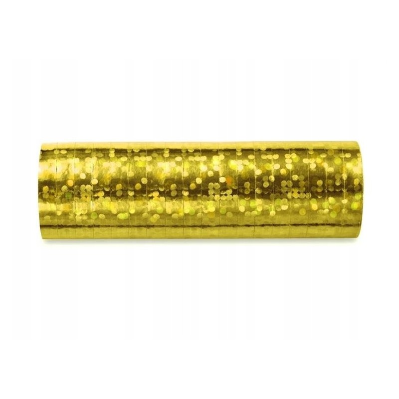 ROULEAU DE SERPENTINS METAL OR 