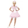 DEGUISEMENT SERVEUSE ROBE ROSE VICHY + TABLIER + CHAPEAU SUR SRRE TETE TAILLE M