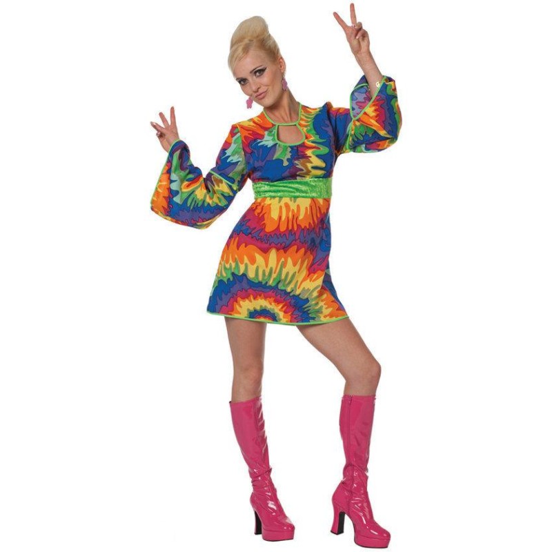 DEGUISEMENT ROBE HIPPY PSYCHADELIQUE TAILLE 40 DEGUISEMENT ROBE HIPPY PSYCHADELIQUE TAILLE 40