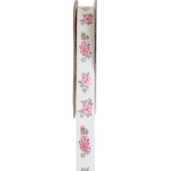 RUBAN BUCOLIQUE AUTOCOLLANT ROSE 5M