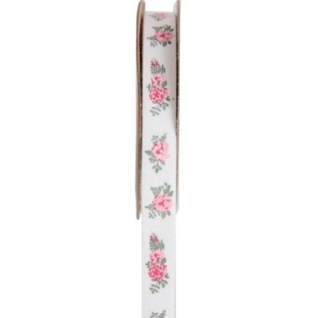 RUBAN BUCOLIQUE AUTOCOLLANT ROSE 5M