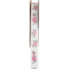 RUBAN BUCOLIQUE AUTOCOLLANT ROSE 5M