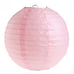 SACHET DE 2 LANTERNES 30 CM ROSE