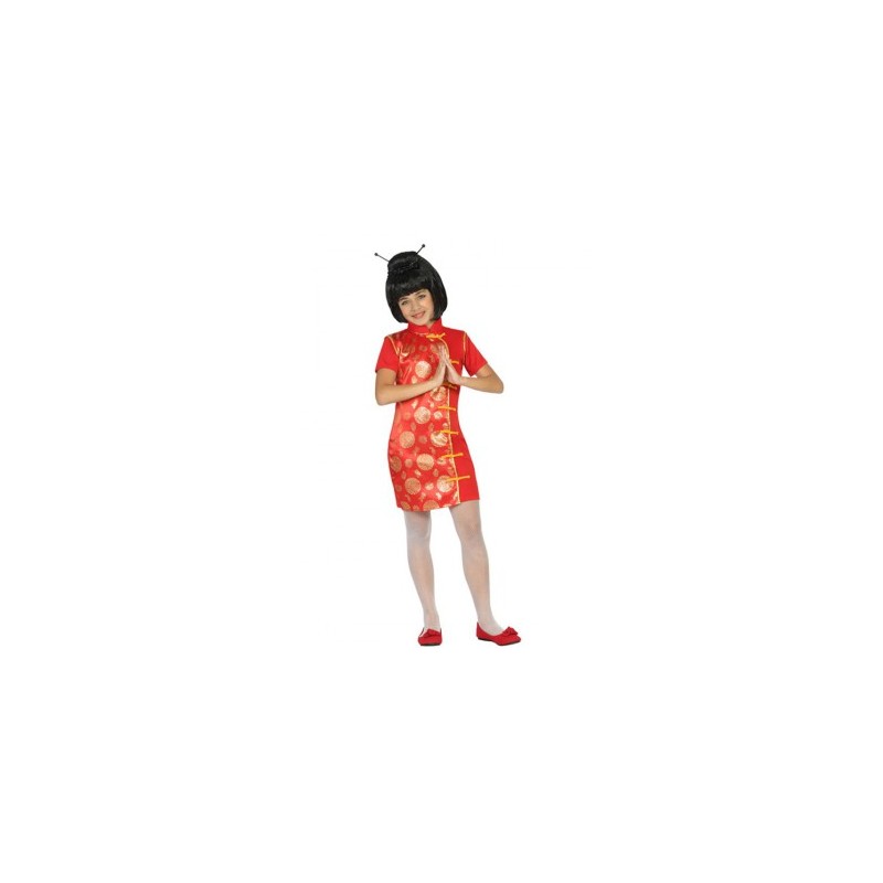 DEGUISEMENT PETITE CHINOISE CHIC TAILLE 5-6 ANS