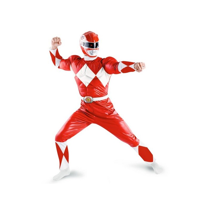 DEGUISEMENT POWER RANGER ROUGE TAILLE XL DEGUISEMENT POWER RANGER ROUGE TAILLE XL