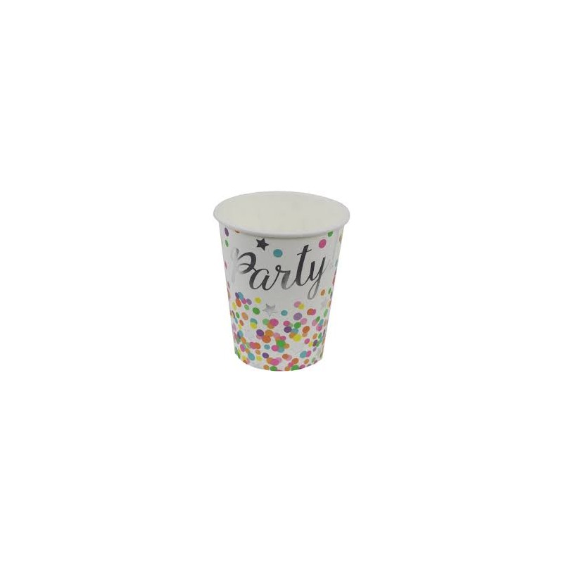 8 GOBELETS MULTICOLORES PARTY 250 ML 8 GOBELETS MULTICOLORES PARTY 250 ML