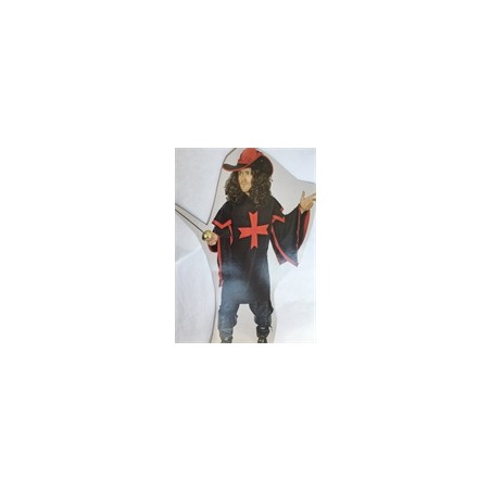 DEGUISEMENT MOUSQUETAIRE CAPE A MANCHES /CHAPEAU TAILLE 54/56