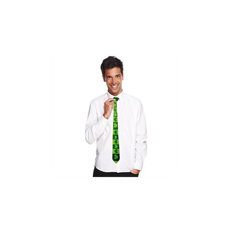 CRAVATTE SATINEE TREFLES ST PATRICK 135 CM