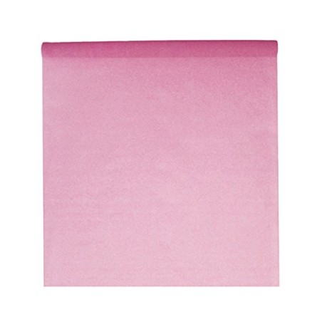NAPPE EN ROULEAU UNIE TISSU NON TISSE POLYESTER ROSE 1,20M X 10 M