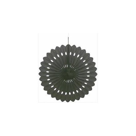 DECORATION EVENTAIL EN PAPIER 40,6 CM GRIS