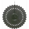 DECORATION EVENTAIL EN PAPIER 40,6 CM GRIS