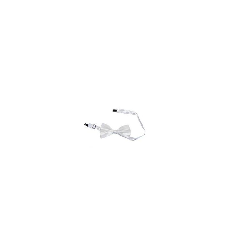 NOEUD PAPILLON DOUBLE SATIN BLANC NOEUD PAPILLON DOUBLE SATIN BLANC