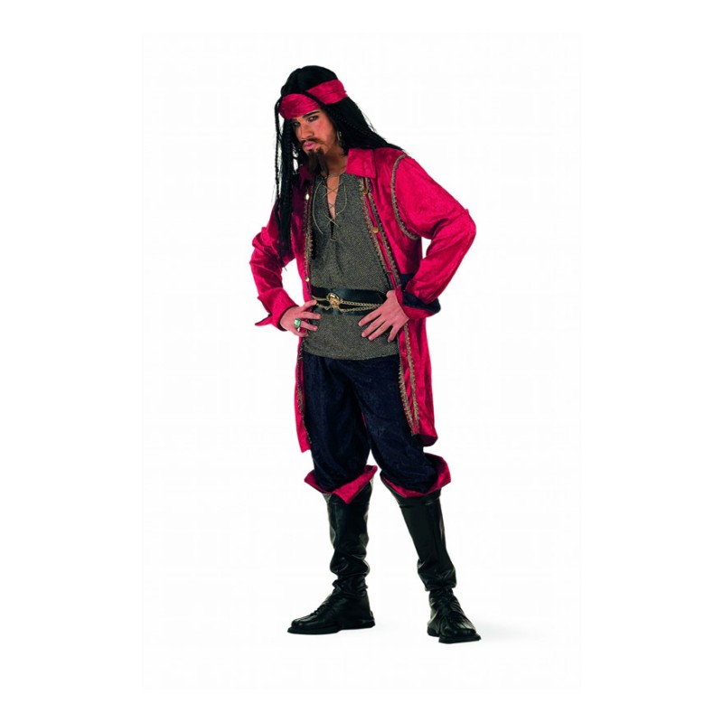 DEGUISEMENT PIRATE  VELOURS FILET TAILLE M