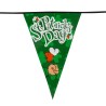 GUIRLANDE DE FANIONS GEANTS SAINT PATRICK LEPRECHAUN 8 METRES
