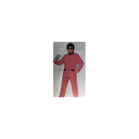 DEGUISEMENT ENSEMBLE ROCK AND ROLL ROSE/NOIR TAILLE 52