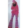DEGUISEMENT HIPPY ROSE TOP COURT TAILLE 38/40