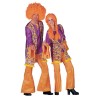 DEGUISEMENT HIPPY FEMME FLEURI TAILLE 44